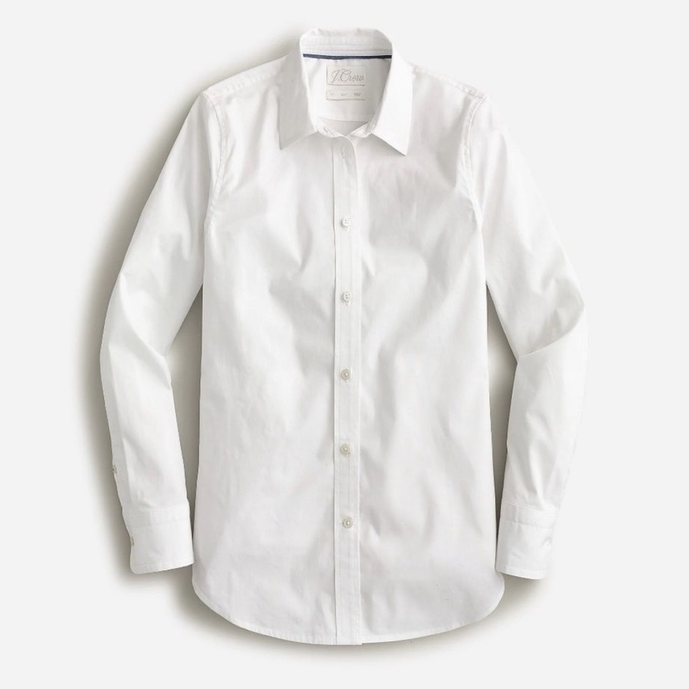 J.Crew White Button Down Shirt- 10